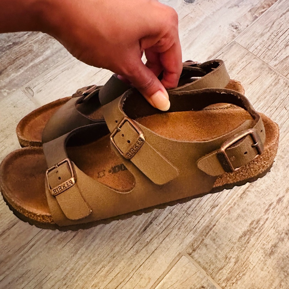 Birkenstock Tan Double-Strap Sandals